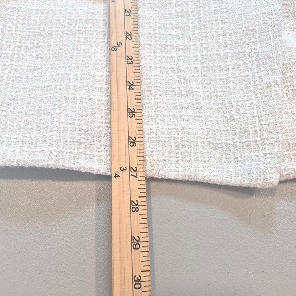 Nanette Lepore Womens Double Breasted Tweed Blazer Gold Buttons White Size 16 - Picture 14 of 15